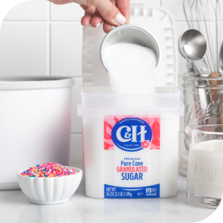 c&h granulated sugar easy baking tub