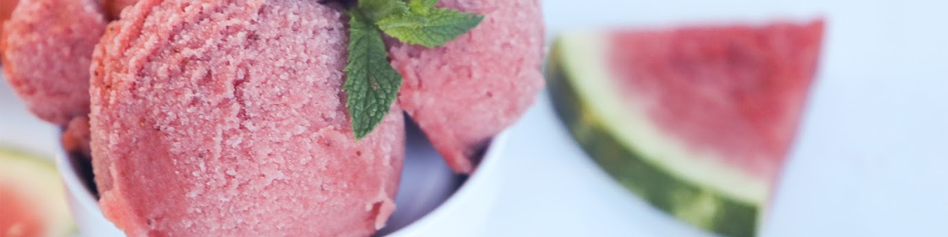 Watermelon Strawberry Sorbet