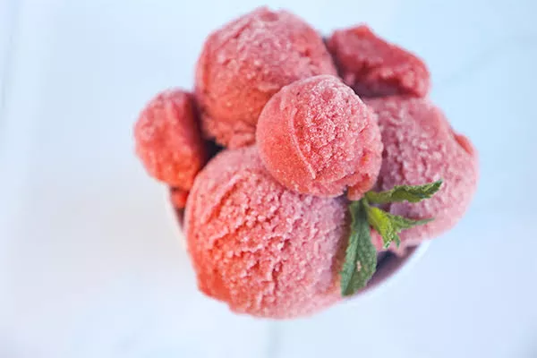 Watermelon Strawberry Sorbet
