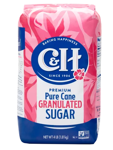 c&h premium pure cane granulated sugar 4lb bag