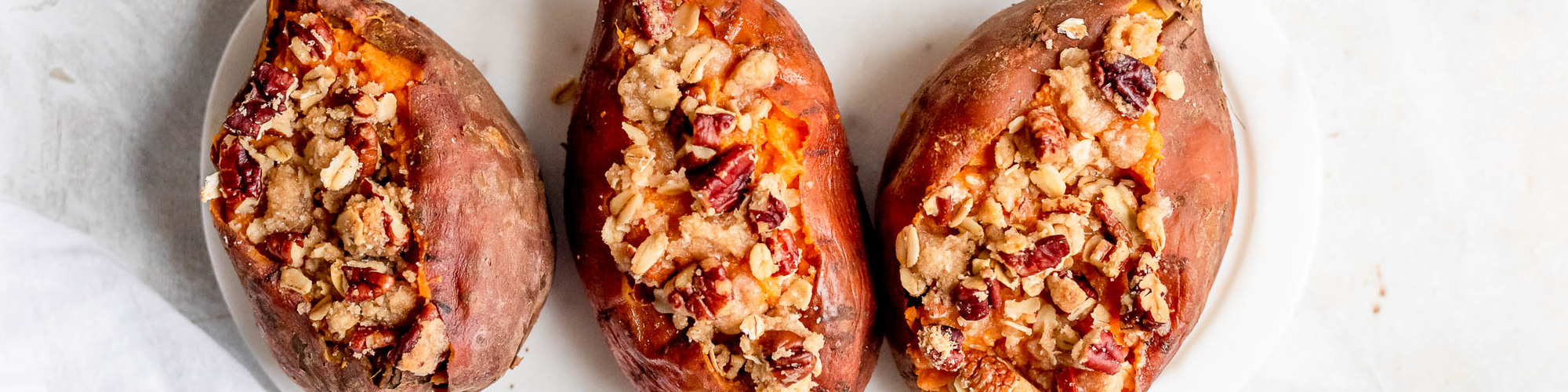 Brown Sugar Pecan Sweet Potato Skins