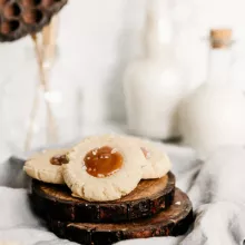 Sea Salt Caramel Thumbprint Cookies