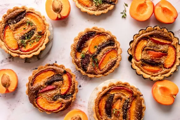 Mini Plum Apricot Tarts