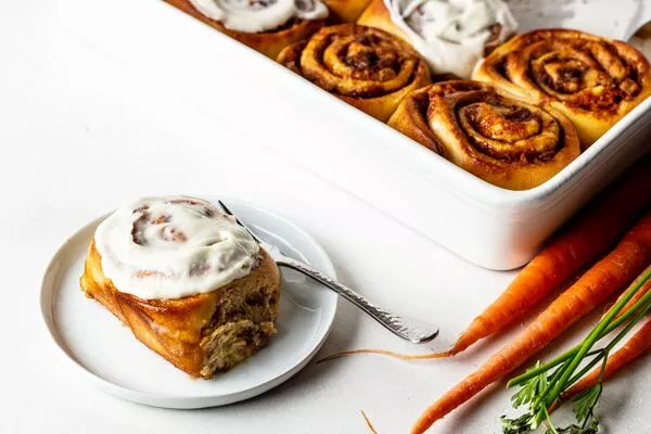 Carrot Cake Cinnamon Rolls