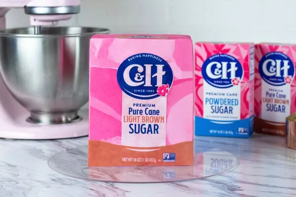 Fluffy Vanilla Cake with Brown Sugar Hibiscus Frosting