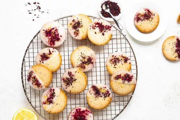 Hibiscus Lemon Cookies