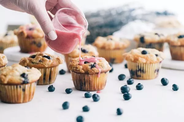 Lavender Blueberry Muffins