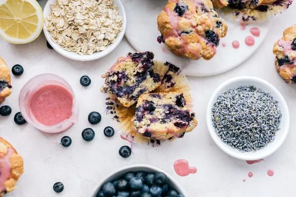 Lavender Blueberry Muffins
