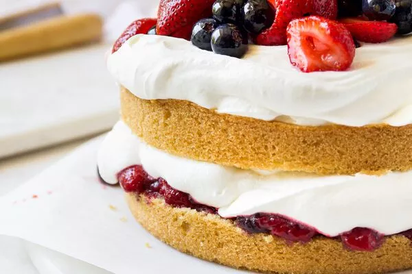 Layered Berry Cake