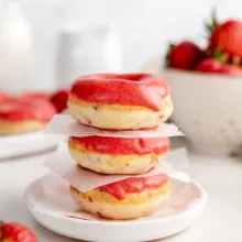 Strawberries and Cream Donuts