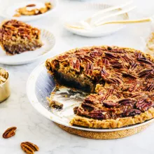 Black Bottom Pecan Pie
