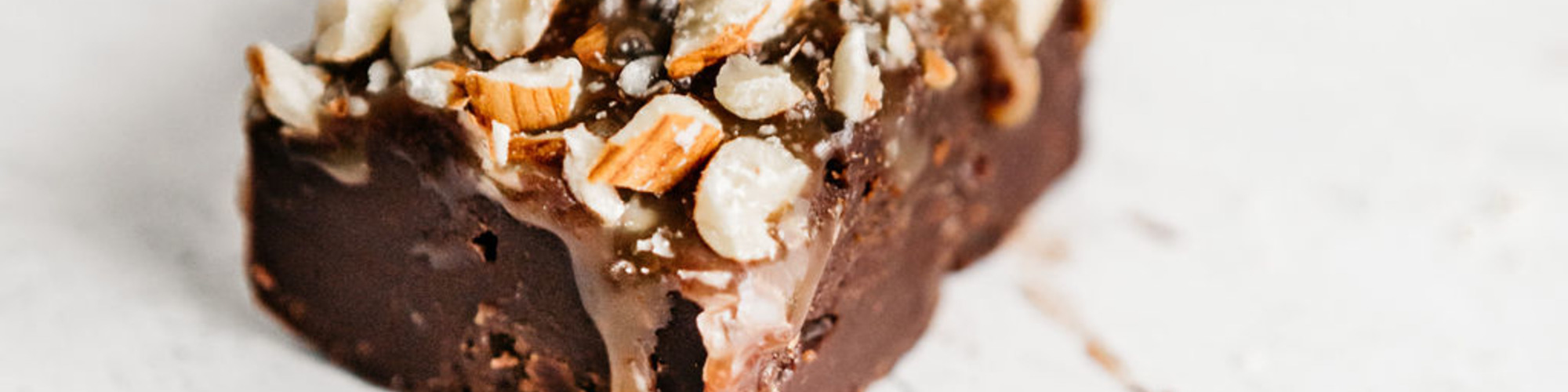 Almond and Caramel Sea Salt Swirled Fudge