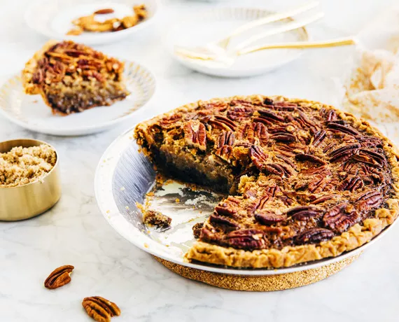 Black Bottom Pecan Pie
