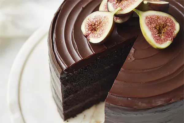 Dark Chocolate Cake with Fig Jam