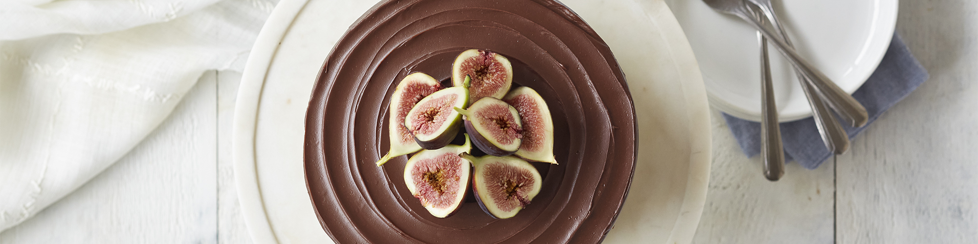 Dark Chocolate Cake with Fig Jam