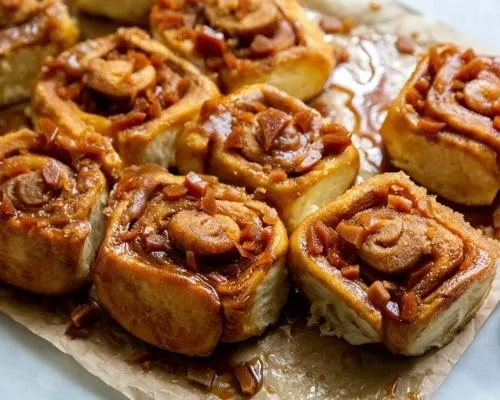 toffee sticky buns made with c&h organic raw cane sugar and light brown sugar
