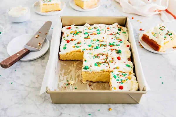 Eggnog Sheet Cake