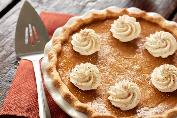 classic pumpkin pie baked with c&h light brown sugar