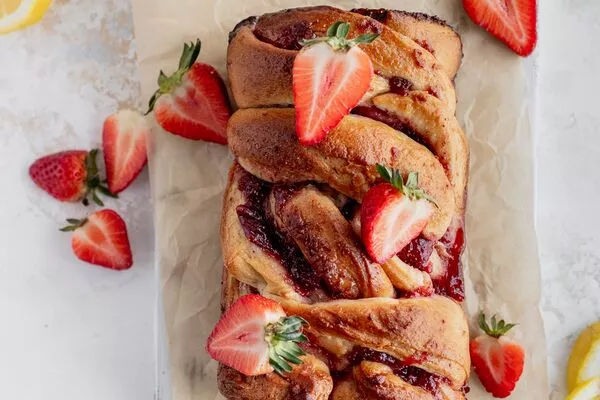 Strawberry Lemon Babka