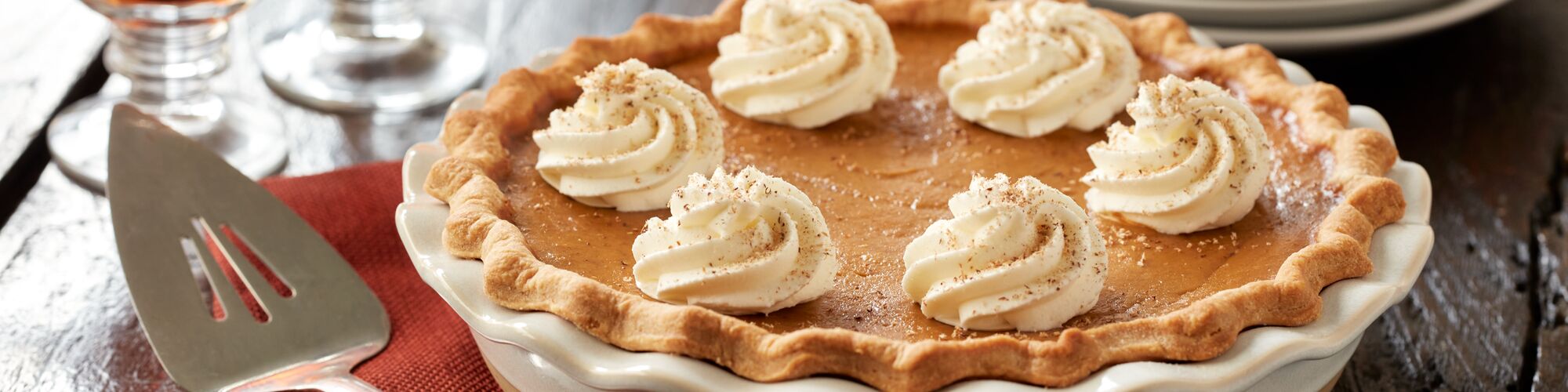 classic pumpkin pie baked with c&h light brown sugar