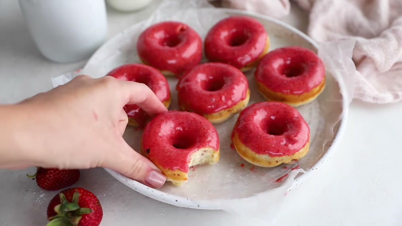 Strawberries and Cream Donuts