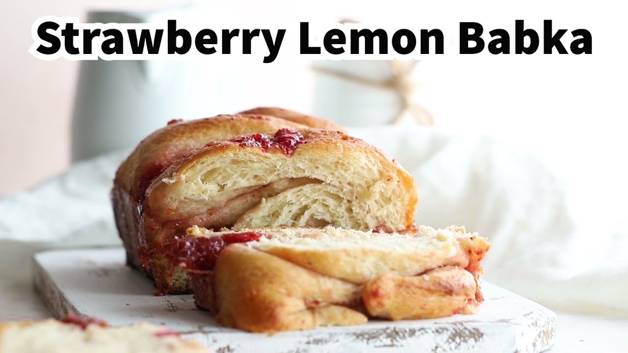 Strawberry Lemon Babka