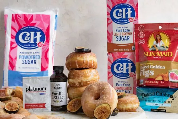 Caramelized Fig Yeast-raised Doughnuts