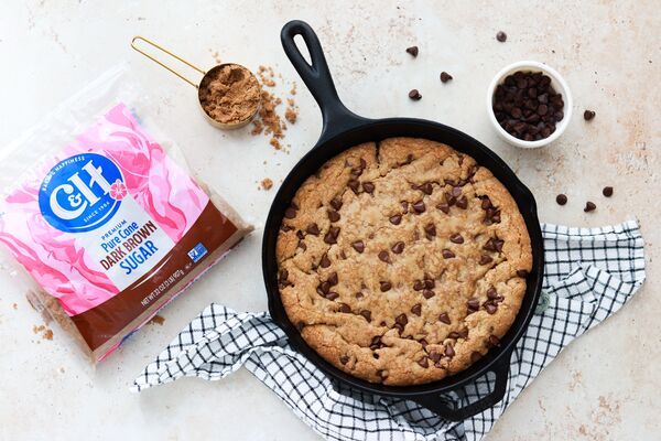 Brown Butter Chocolate Chip Skillet Cookie