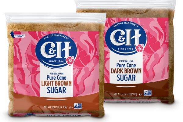 C&H® Light Brown Sugar and Dark Brown Sugar resealable Zipper Bags