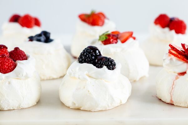 C&H® Sugar Easter pavlovas with fruit topping