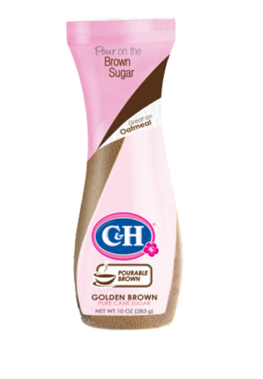 c&h pourable light brown sugar flip top canister